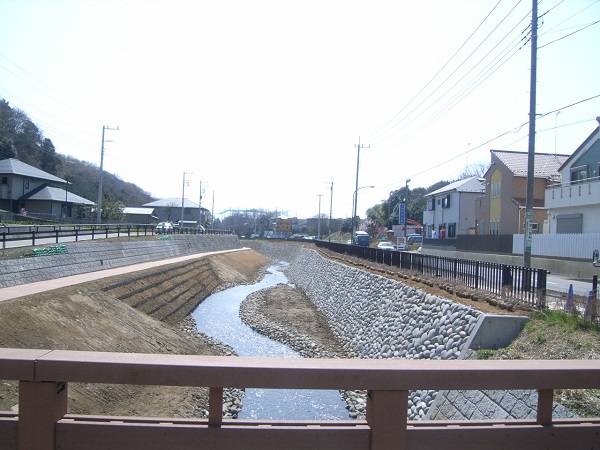 一級河川道保川改修工事を開きます。